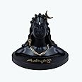 CraftVatika Lord adiyogi Shiva Idol murti Statue for car Dashboard mahadev Shiv shankar showpiece (Black), Resin