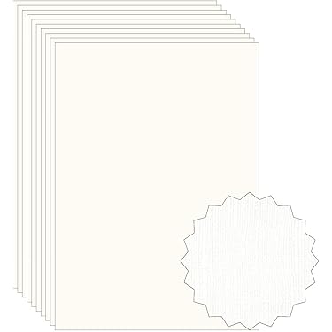 10 Fogli Cartoncino Goffrato Avorio Flandra A3 - 297x420mm, 246g, Per Biglietti Auguri E Partecipazioni - Foto 11