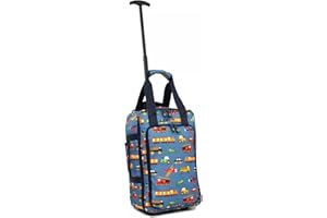 Bordlite Ryanair, EasyJet Kids Cabin Approved Holdall on Wheels, Underseat Carry-Ons, Extendable Handle, Multi Pocket, Travel Bag - 40x20x25cm - Flight Bags for Boys & Girls - Transport