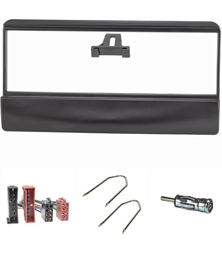 Cornice Radio 1-DIN Per Ford Fiesta E Fusion Pre-facelift – Adattatore Per Autoradio Aftermarket Nero