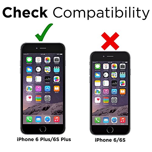 PowerBear iPhone 6 Plus Battery Case [7200 mAh] High Capacity External Rechargeable Charger Pack for Apple iPhone 6+ (Up to 245% Extra Battery) - BLACK [24 Month Warranty Included]