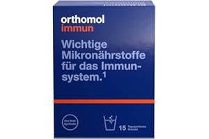 Orthomol Immun - Mikronährstoffe zur Unterstützung des Immunsystems - Nahrungsergänzung mit Vitamin C, Vitamin D und Zink, 15 St. Tagesportionen