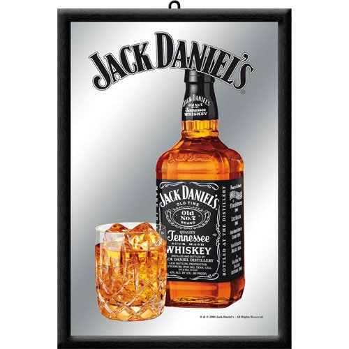 Nostalgic-Art 80705 Bier und Spirituosen Jack Daniels Bottle, Spiegel, 20 x 30 cm