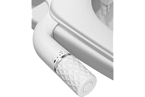 BbfStyle - Marque Française - Kit Bidet WC Japonais pour l'hygiène intime - Double Jet - Compatible WC Aux Normes Françaises - Pour une arrivée d'eau à Gauche ou à Droite - en ABS - Taharat