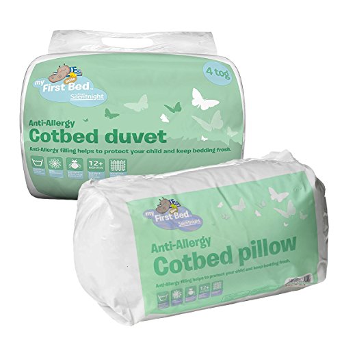 Silentnight Anti-Allergy Cot Bed Set - 4.0 tog Duvet & Pillow - Machine Washable