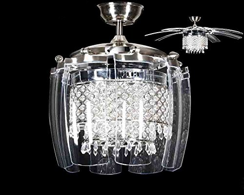 Preisvergleich Produktbild MOMO Personifizierte dekorative Beleuchtung Moderne unsichtbare geführte Ventilator-Lampe, Restaurant-Ventilator-Lampe, 42 Zoll europäische Retro Ventilator-Lampe, Deckenventilator