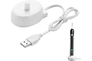 YJLX Toothbrush Charger for O-ral B Charger Universal USB Port Connection Compatible With B-raun O-ral B Electric Toothbrush Inductive Model 3757 Charger Waterproof Portable Replacement Charger