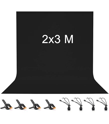 Neewer Lot De 10 Pinces à Ressort 4 1/4" – Mousseline Studio Photo – Ouverture 2" – Métal Solide Avec Caoutchouc – Fond & Support