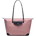 David Jones - Women's Pink Nylon Tote Bag - Waterproof Shoulder Bag Travel Beach - Foldable Shopper Handbag Large Capacity - Fashion Zipper Crossbody Bag - Casual Elegant Work City