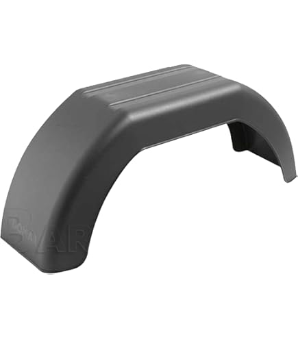 Parafanghi Per Rimorchio - Set Di 2, Plastica Nera, 55x17x17.5 Cm, Antigraffio E Flessibili - Foto 2