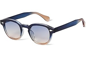 LHSDMOAT Occhiali da sole sportivi ovali vintage Depp stile anni '70 da uomo donna, occhiali da sole moda UV400 colorati per viaggi di festa alla guida