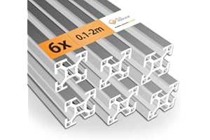 ALU VERKAUF Alu-Verkauf Aluprofil 30x30mm Nut 8-6x Aluminium Profil 1000mm - Maße & Stückzahlen wählbar - T-Nut Schiene - Systemprofil aus Aluminium für Profis und Hobbyanwender