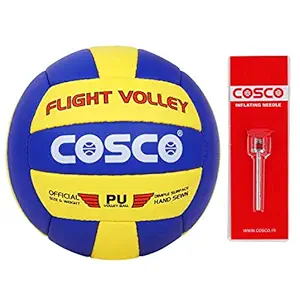 Cosco Flight PU Volley Ball, Size 4 , Multicolor