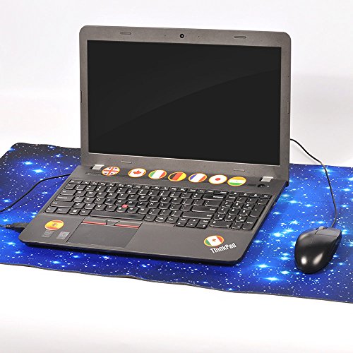 Cennbie Galaxy Extra Groß XXL Gaming Mauspad Anti-Rutsche Gummi-Beschichtung Mause pad für Computer Schreibtisch Briefpapier Zubehör Mause Pads.35×15in - 4