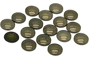 EIMASS LONDON BASED COMPANY 100 x EIMASS® Hot Fix Iron on Round Dome Metal Studs, DIY Embellish Bags Belts Shoes, Costumes