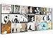 Produktbild Banksy Graffiti Collage Leinwand Wandbild Art Modern 120 cm breit - 1356 Wallfillers