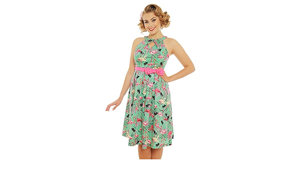 lindy bop flamingo dress