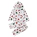 Produktbild Togelei Kinder Weihnachten Hoodie Sweatshirt Set Kleinkind Kinder Baby Mädchen Langarm Weihnachten Star Print Tops + Hosen Outfits Weihnachten Schnee Ball Little Angel Print Tops