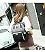 HEYI Diaper Bag Backpack Travel Large Spacious Tote Shoulder Bag Organizer (Gray-Black)