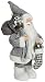 Produktbild Christmas Paradise Weihnachtsmann Santa Nikolaus Patrick mit schönem Gesicht und Vielen Details/Größe ca.30cm/Grauer Fellmantel, Graue Fellmütze, Graue Hose, Fellstiefel - Trendyshop365