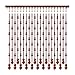 Produktbild Wohnaccessoires Perlenvorhang Massivholzperlenvorhang Veranda Wohnzimmer Trennvorhang Schlafzimmer Bad Vorhang Balkon Gangtrennvorhang Dekorativer Vorhang Gardinen (Color : Brown, Size : 86cm)