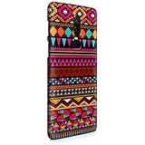 Cover Affair Aztec Printed Designer Slim Light Weight Back Cover Case for One Plus 6(Pink White Blue Black and Other, G2-D81)