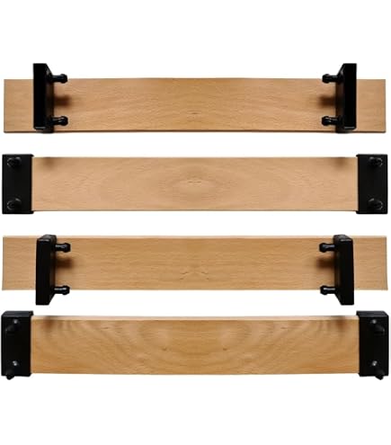 10 Lattes Bois Gris 680x48x8mm - Pour Sommier 140cm, BZ, Clic Clac - Anti-Gaspillage Literie