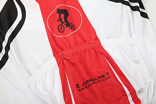 [Größe:S-5XL][option:Trägerhose,3D 2.8cm Sitzpolster] Fahrrad Trikot Langarm Radhose Radtrikot Fahrradbekleidung Herren Männer Hemd mit lange Ärmeln Set Cycling OutdoorTrikots Windjacke Neue - 7