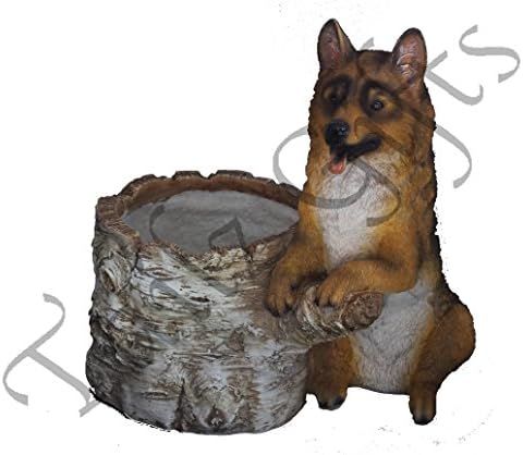 German Shepherd Flowerpot Plant Pot Garden Indoor or Outdoors