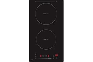 HYE Built-In 2 Burner Electric Induction Hob – Induction Hob with 9 Power Levels, 99min Timer, Child Lock, Pan Detection & Overheat Protection – Energy Efficient Stove Top - C01IH30E30