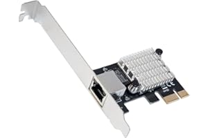 IO CREST 2.5 Gigabit Ethernet PCI Express PCI-E Network Interface Card 10/100/1000/25000 Mbps RJ45 LAN Intel I225 Chipset