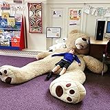 Bananair Riesen Teddybär (130cm to 340cm) XXL Großer Riesiger Teddy Bear Stofftier Perfekt für Geburtstag, Geschenk, Weihnach