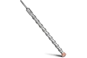 MOXPIFY 32 x 460 mm SDS Plus Broca con doble hélice, para hormigón, piedra, piedra natural