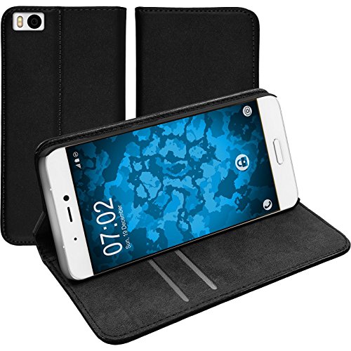 PhoneNatic Cubierta de cuero artificial para Xiaomi Mi 5s - Bookstyle negro - Cover Cubierta   protector de pantalla