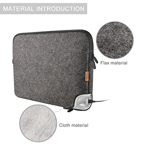 ProCase 12 Zoll Schutzh  lle Filz Laptop Sleeve Tasche  12 Zoll Macbook mit Retina Microsoft Surface Pro 4 3 und Andere 11-12 Zoll Chromebook Ultraboo