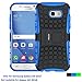 Produktbild Samsung Galaxy A5 2017 Hülle , Galaxy A5 2017 Case , Fetrim Silikon TPU plastik Schlank Schutzhülle Handyhülle Stoßfest Schutz Etui handy Doppelstruktur fall Harte Rüstung cover schale für Samsung Galaxy A5 2017 mit Ständer - Blau