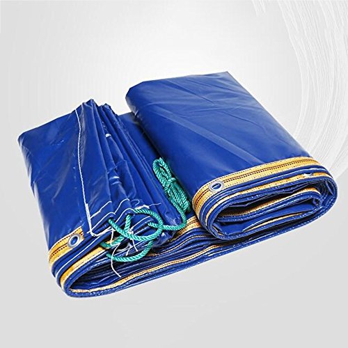 Preisvergleich Produktbild Planen ZHANGRONG- LKW Regen Tuch Markise Linoleum Wasserdichtes Tuch Sonnenschutzplane Visier Leinwand 100% Wasserdicht Blau 420g \ , Dicke 0,35 mm, 20 Größenoptionen (Größe : Blue-2x4m)