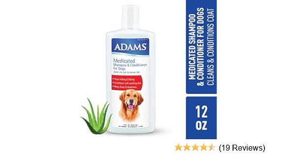 adams medicated dog shampoo