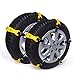 Produktbild Auto-Reifenkette Schneeketten - Seametal 185-225mm (185/60 R) Satz von 10 Stück Winter Safe Driving Auto Gürtelschnalle Universal zu passen 185/60 R 205/55 R16, 195/65 R15, 225/45 R17