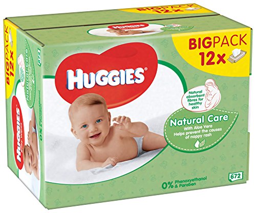 Huggies Natural Baby Wipes - 12 Pack (56 Wipes Per Pack, 672 Wipes Total)