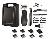 Remington HC366 Stylist Hair Clipper Set (Hair Clipper, Detail Trimmer, Scissors, Comb and Neck Brush), 25 Pieces - Black/Silver (Personal Care)
