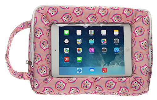 My Doodles Cancer Research UK Kids - Funda Acolchada para iPad o para Tableta Android/Samsung Búho 7-8 Pulgadas