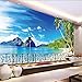 Produktbild Hwhz 3D Fototapete Benutzerdefinierte Fototapete Balkon Strand Landschaft Wohnzimmer 3D Wand Tapeten Wandbekleidungen Hauptdekorationen-150X120Cm