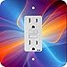 Produktbild Rikki Knight Neon Fractal wirbelt Single GFI Lampe Switch Plate