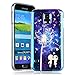 Produktbild SMART LEGEND Samsung Galaxy S5 Weiche Silikon Hülle Blu-ray Handyhülle TPU Bumper mit Liebhaber und Pusteblume Muster Hell leuchtend Schutzhülle Backcover Crystal Kirstall Clear Etui Ultra Slim Design Glatt Weich Handytasche Soft Case Silicon Protective Cover Flexible Dünne zurück Schale