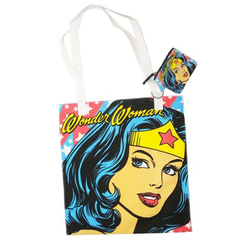 Preisvergleich Produktbild Wonder Woman - Einkaufstasche und Geldbeutel Face
