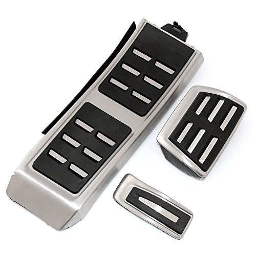 9 MOON Stainless Steel DSG Sport Fuel Brake Footrest Pedal-AT