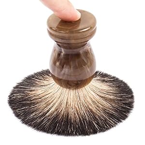 QSHAVE 100% Best Original Pure Badger Hair Shaving Brush. High Quality Resin Handle. Perfect for Wet Shave, Safety Razor… - Image 5