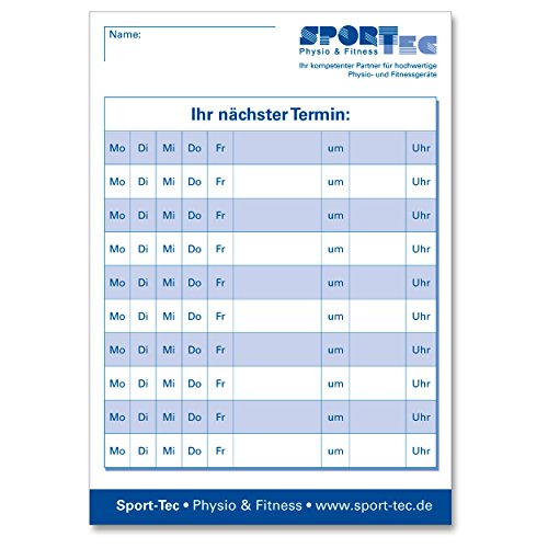 Terminplaner Terminzettelblock Terminblock Terminzettel Physio Ärzte 10×75 Blatt DIN A7 - 4