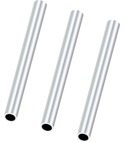 Tube Aluminium TOP-VIGOR 2Pcs Tube Rond En Aluminium 6063 Sans Soudure, Diamètre Extérieur 27mm / Intérieur 21mm, Longueur 300mm - Pour Industrie, Bricolage, Décoration & Mécanique Tube Inox 60mm